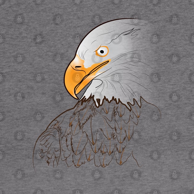 eagle line art by Express Yourself everyday